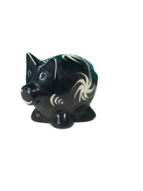 Kaarthouder Piggy zwart