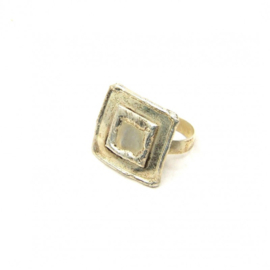 Ring Verzilverd 019