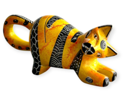 Kaarthouder Kat Kisii steen Geel