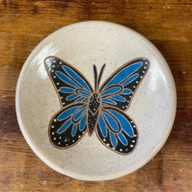 Keramiek Schaaltje Blue Morpho Butterfly