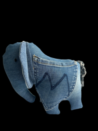 Jeans Knuffel Ndovu - Olifant