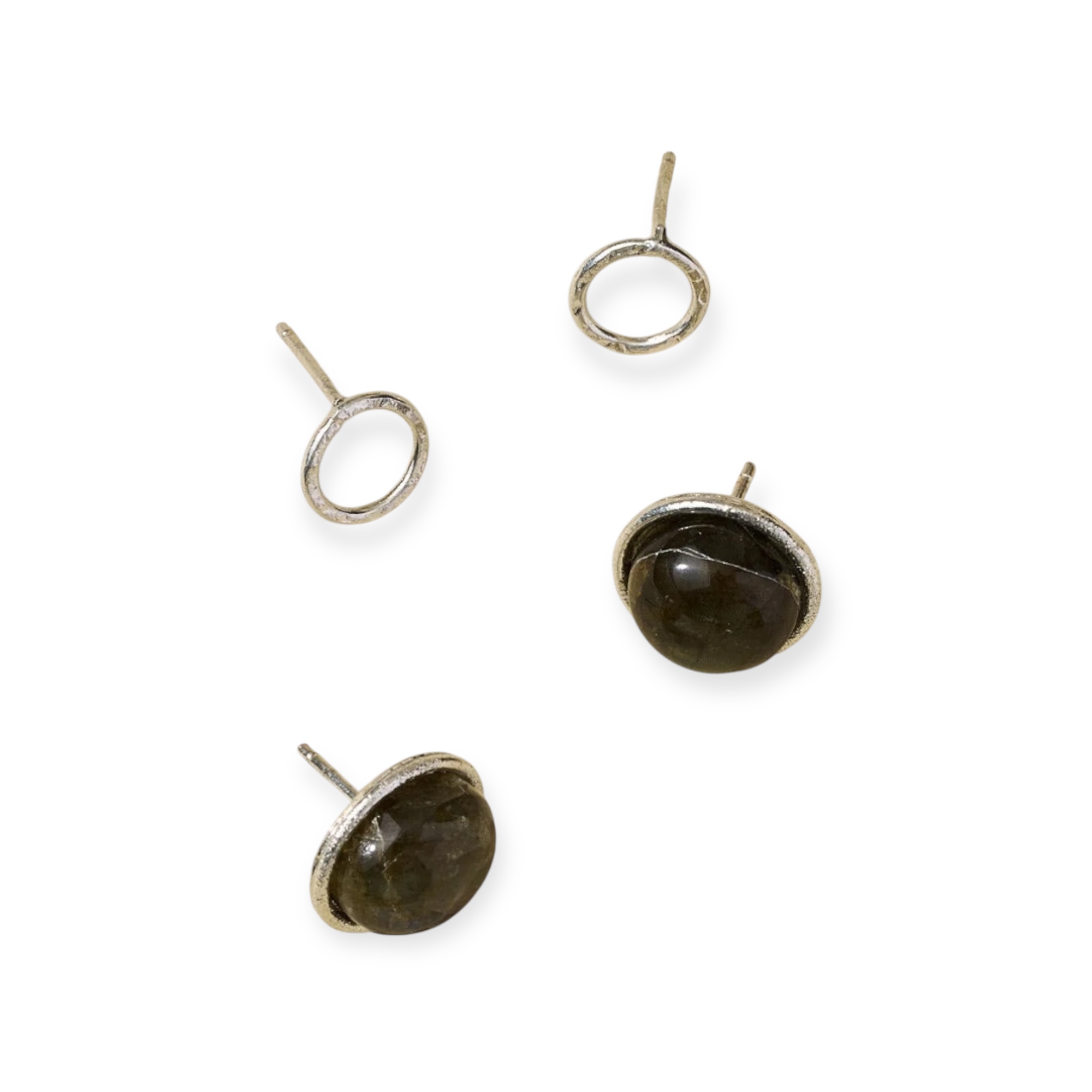 Earring Indali Labradorite Silver Stud Set of 2