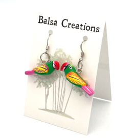 Green Macaw Earrings