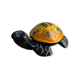 Kaarthouder Turtle Kisii steen Geel
