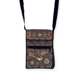 Geborduurd Crossbody Tasje Bruin