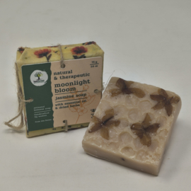 Origin Bijenwaszeep Moonlight Bloom met echte jasmijnblaadjes - 75 gram