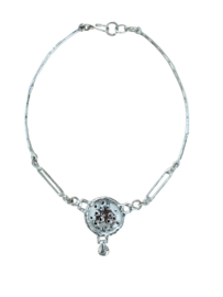 Ketting/Choker Verzilverd 033