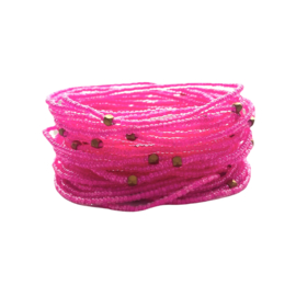 Masai Kralen Armbandje Pink