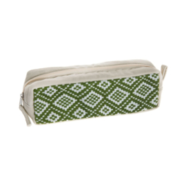 Handgeweven Etui olijfgroen