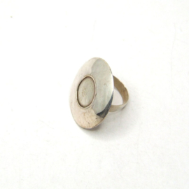 Ring Verzilverd 022