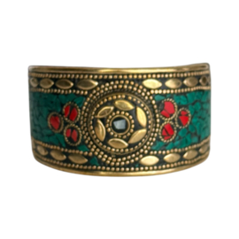 Ingelegde Cuff Armband Nepal 01