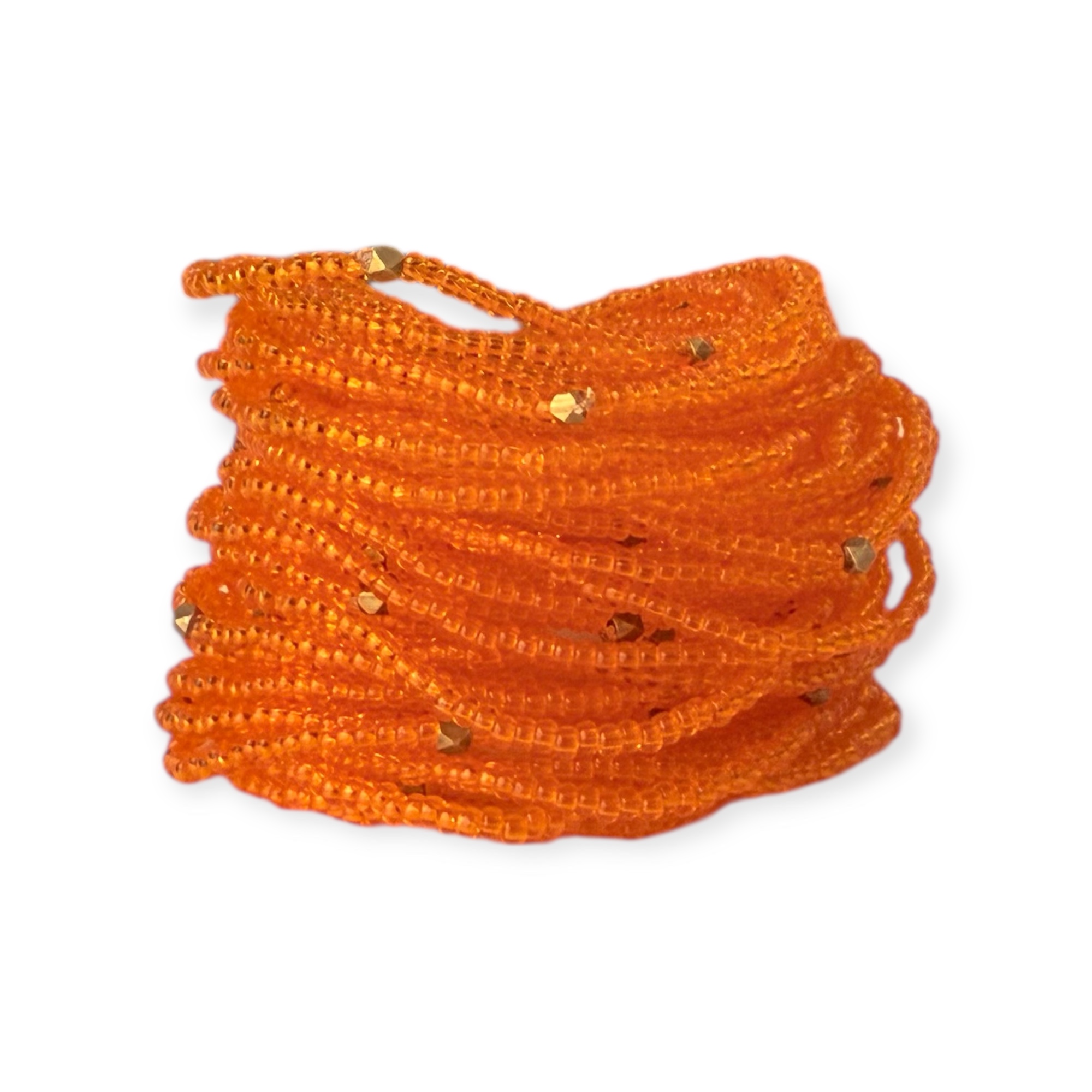 Kids Masai Kralen Armbandje Shiny Oranje