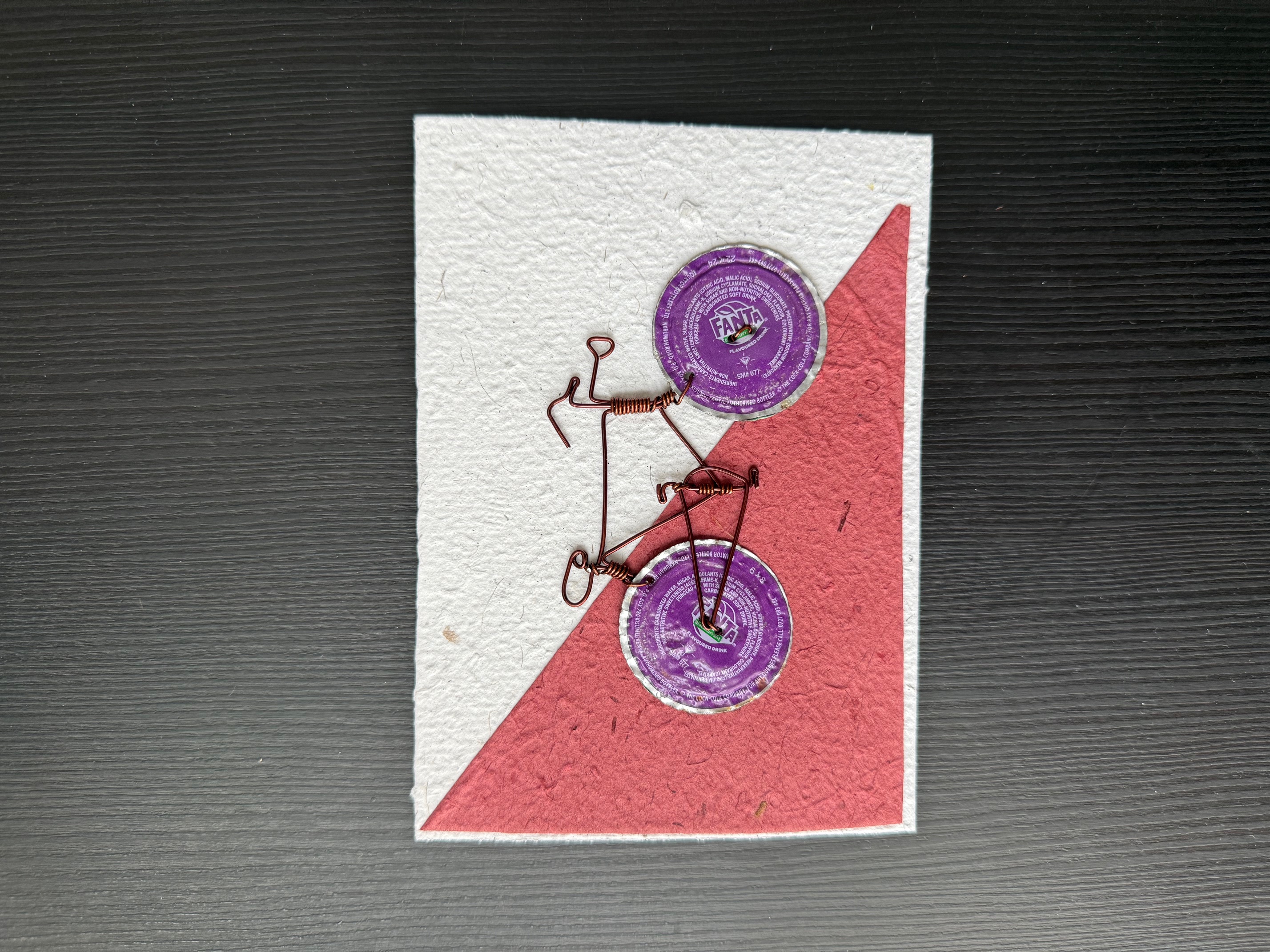 Wenskaart Metal Bike Fanta