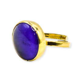 Recycled Glass Ring 25 - Verstelbaar