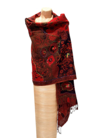 Luxe Omslagdoek / Sjaal Boiled Wool 01