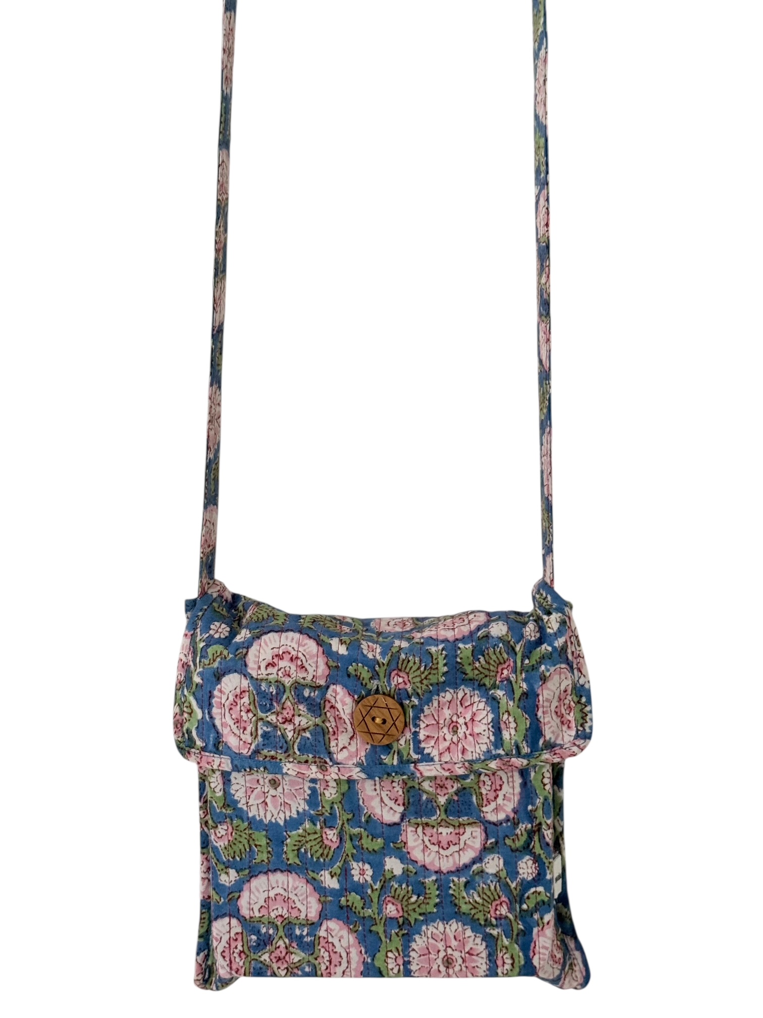 Blockprint Cotton Crossbody Bag 01