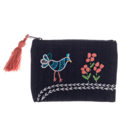 Rural Threads Purse Navy Portemonneetje/Etuitje