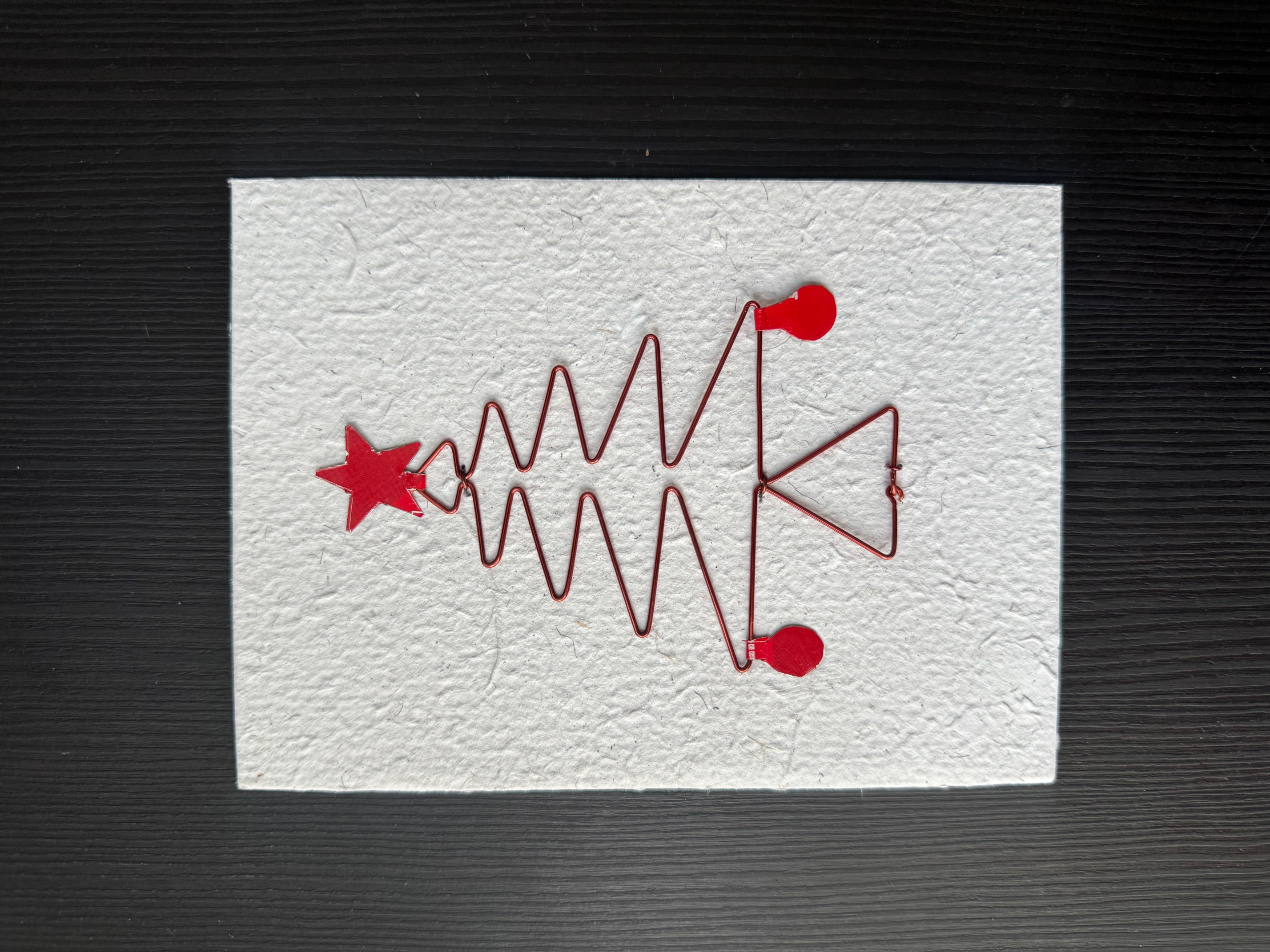 Wenskaart Metal Christmas A