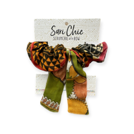 Sari Chique Scrunchie met strik G