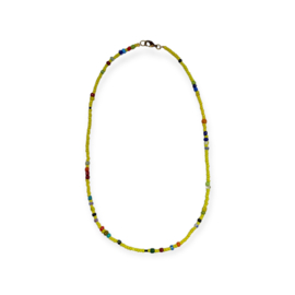 Masai Kralen Kettinkje Ghana Fine Yellow