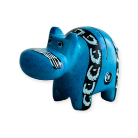 Kaarthouder Hippo Kisii steen Blauw