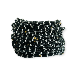 Masai Kralen Armbandje Zebra 5 Black