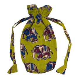 Kalamkari Wijnfleszak/Cadeauzak D
