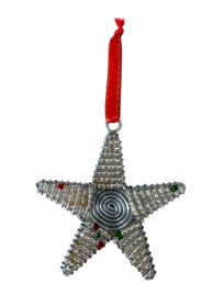 Christmas Star Hanger Silver