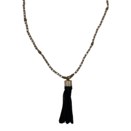 Leather Tassel Necklace