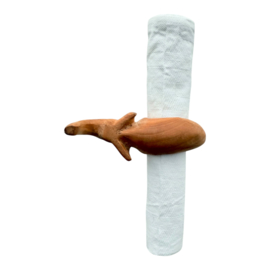 Luxe Olive Wood Napkinholders/Servetringen  Animals