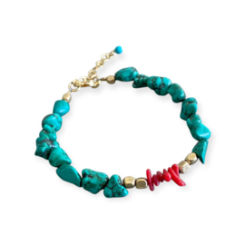 Chip Beads Turquoise Bracelet