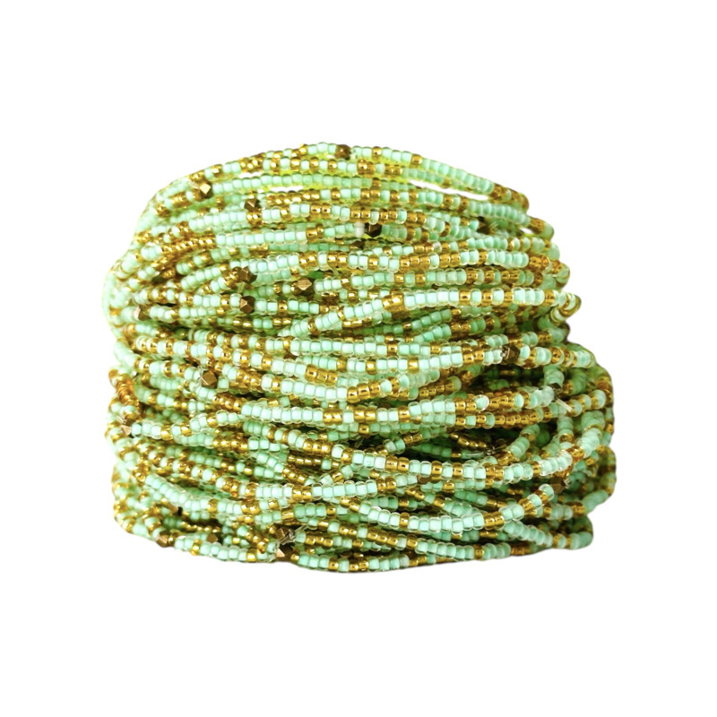 Masai Kralen Armbandje Minty Gold