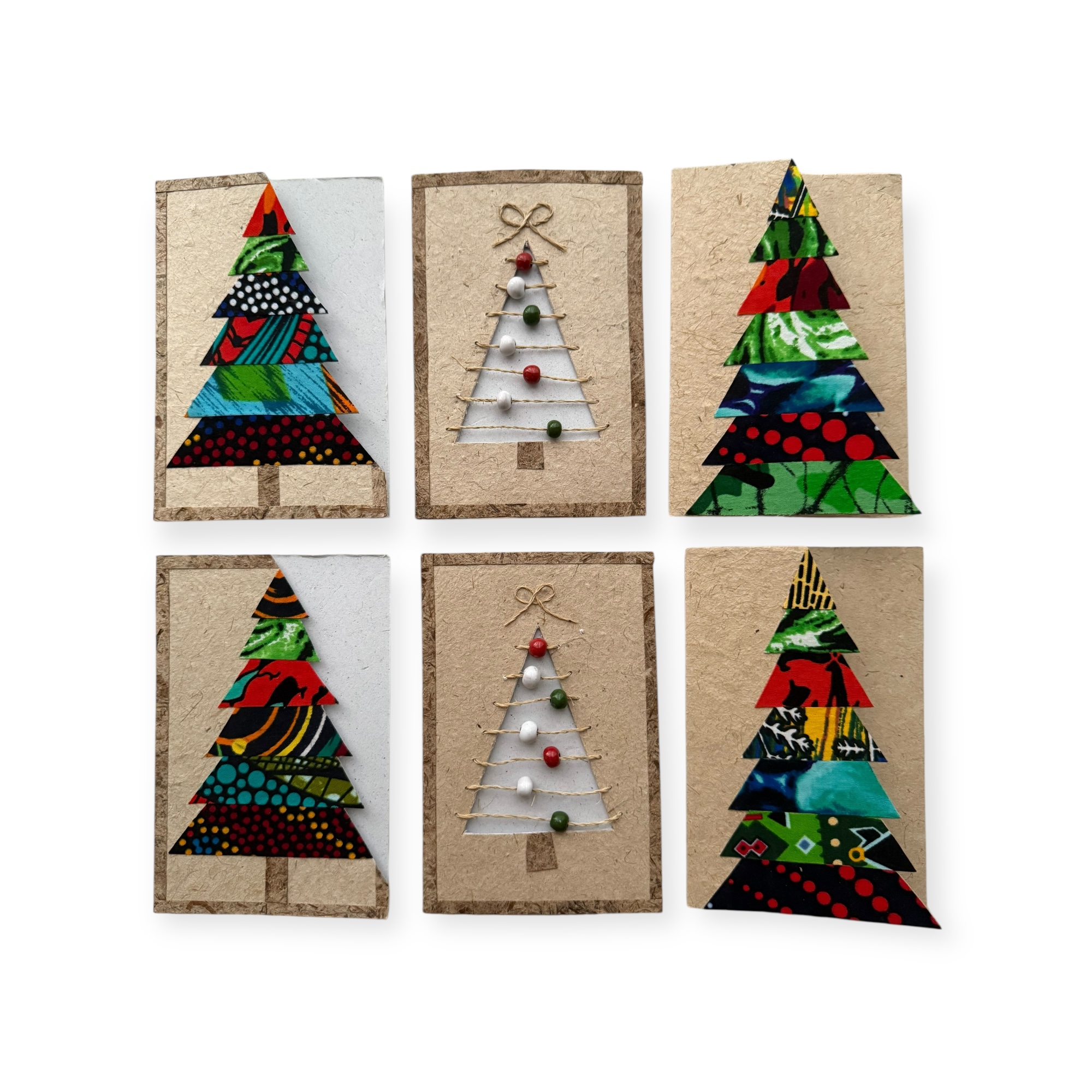 Wenskaarten Christmas set van 6 kaarten B