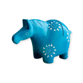 Kaarthouder Zebra Kisii steen Blauw