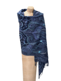 Luxe Omslagdoek / Sjaal Boiled Wool 02