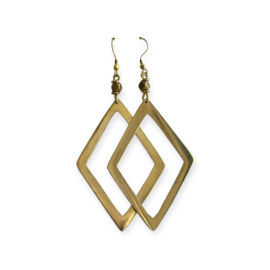 Brass Earings Diamond