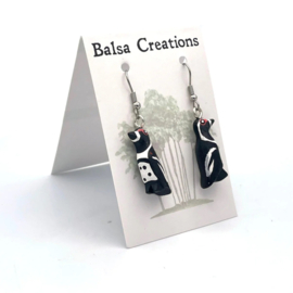 African Penguin Earrings