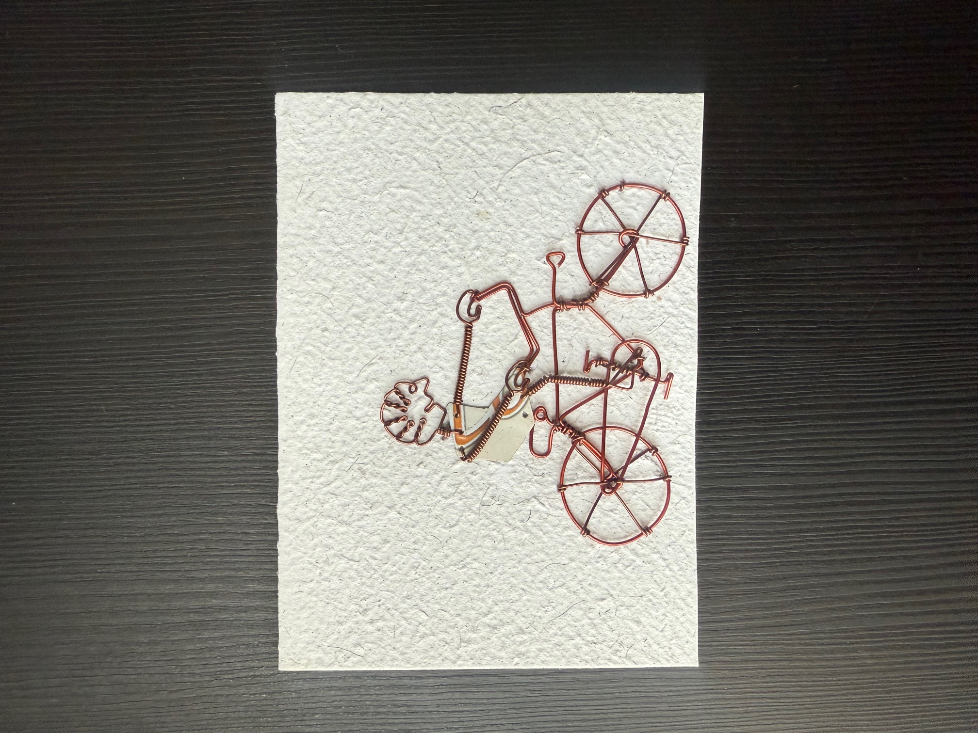 Wenskaart Metal Bicycle C