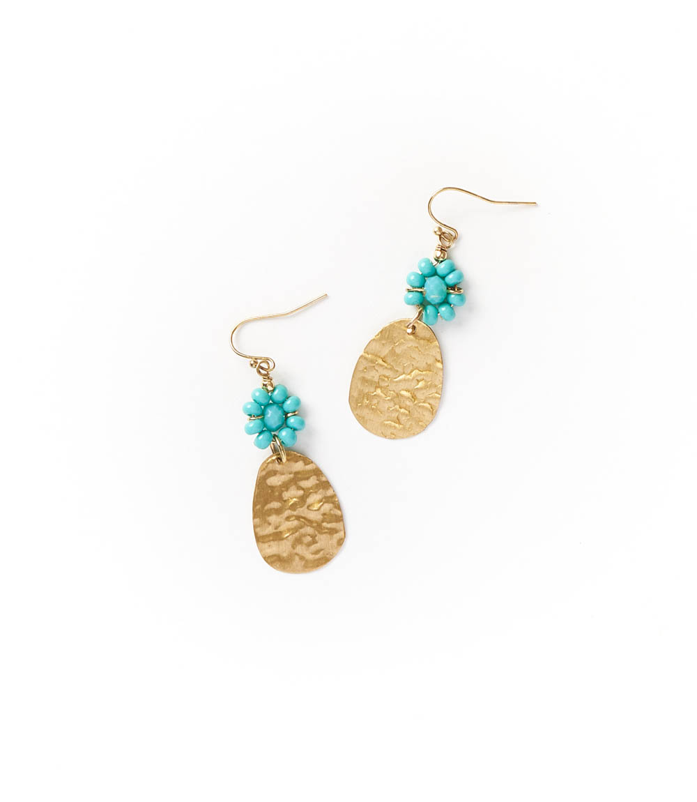 Earrings Jatasya Gold Coin Drop