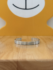 Armband Smal  Verzilverd 001
