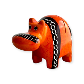 Kaarthouder Hippo Kisii steen Oranje