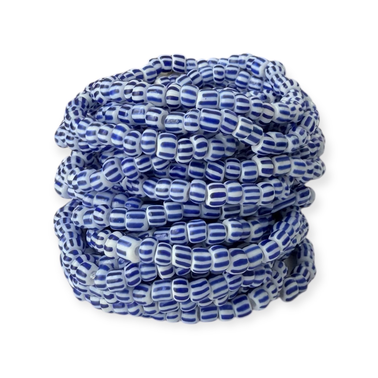 Ghana Kralen Armbandje Blue Snake