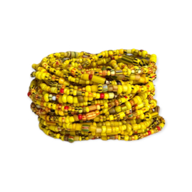 Ghana Fine Beads Armbandje Yellow