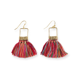 Raja Linear Tassel Earrings