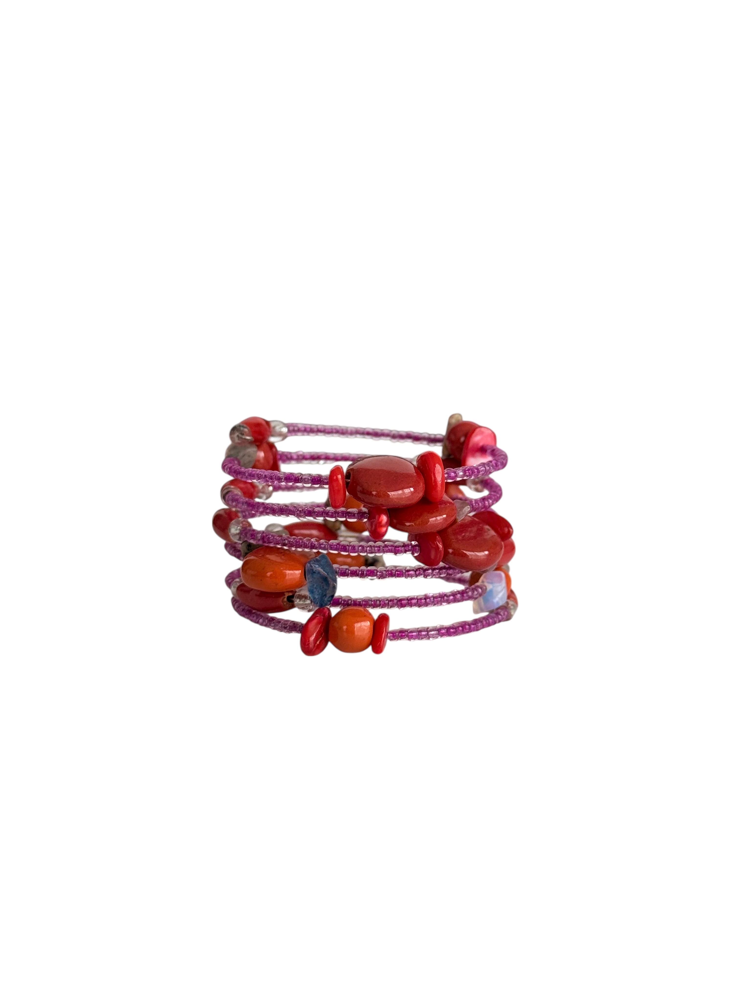 Funky Spiral Mix Armband Mixed Pink Kids Size