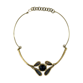 Ketting/Choker met steen 002