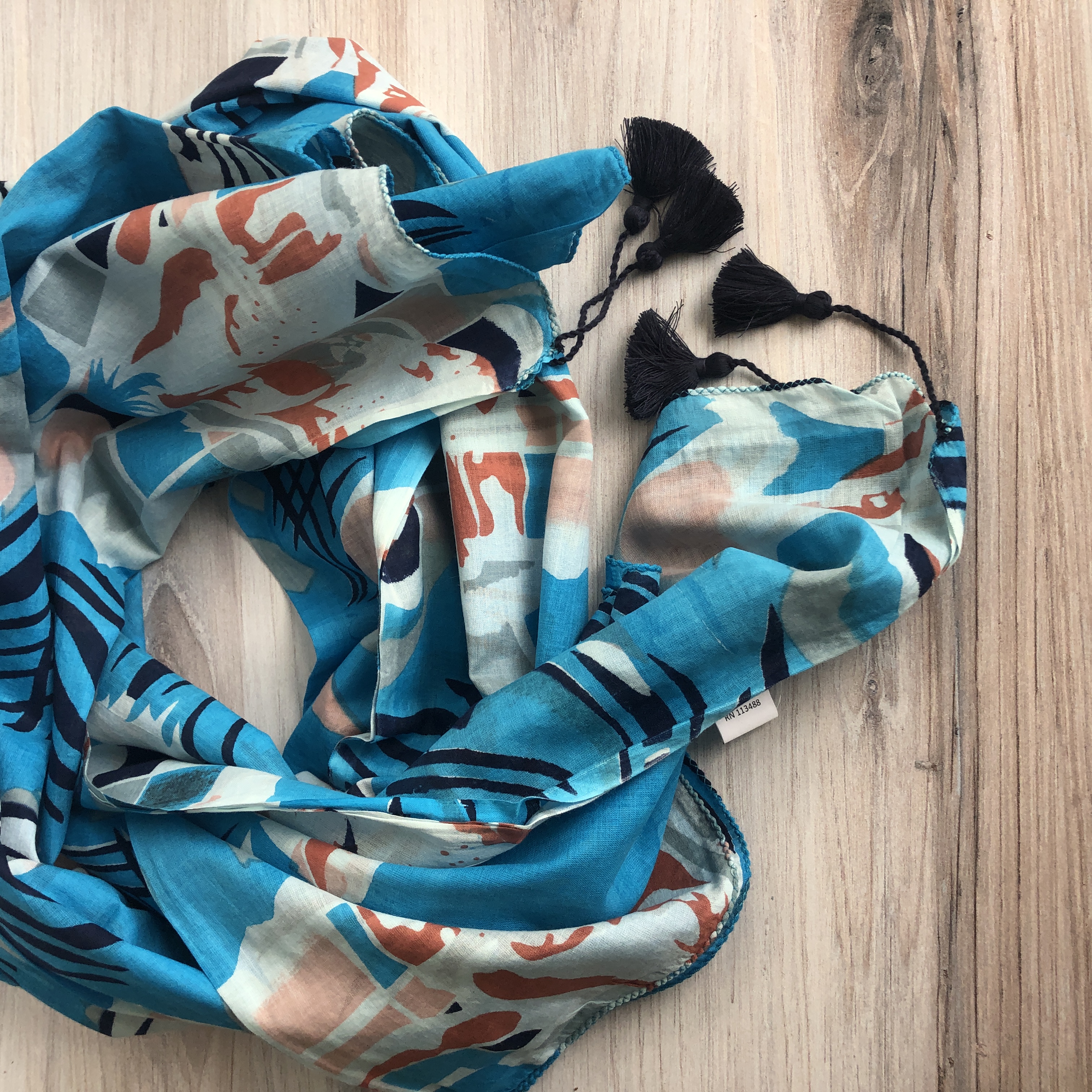 Topography Sjaal/Sarong Turquoise