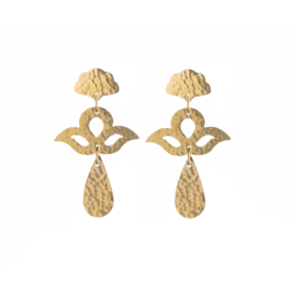 Peacock Raindrop Studs
