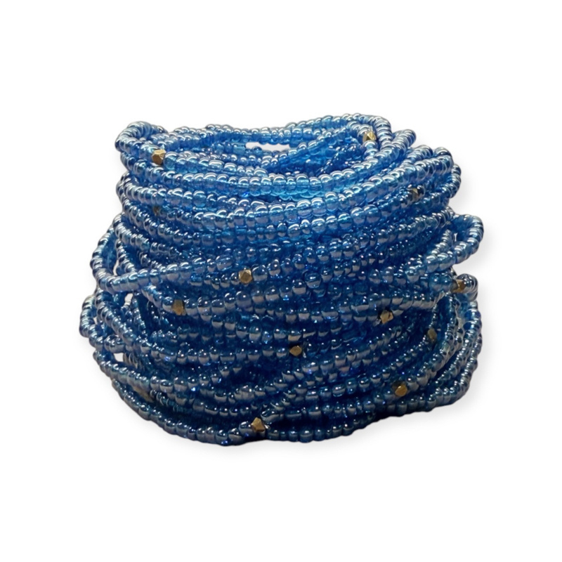 Masai Kralen Armbandje Shiny Blue