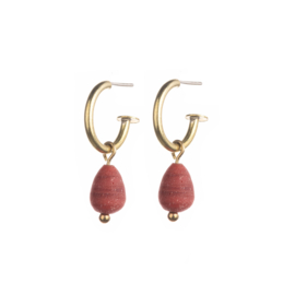 Egyptian Hoops Red